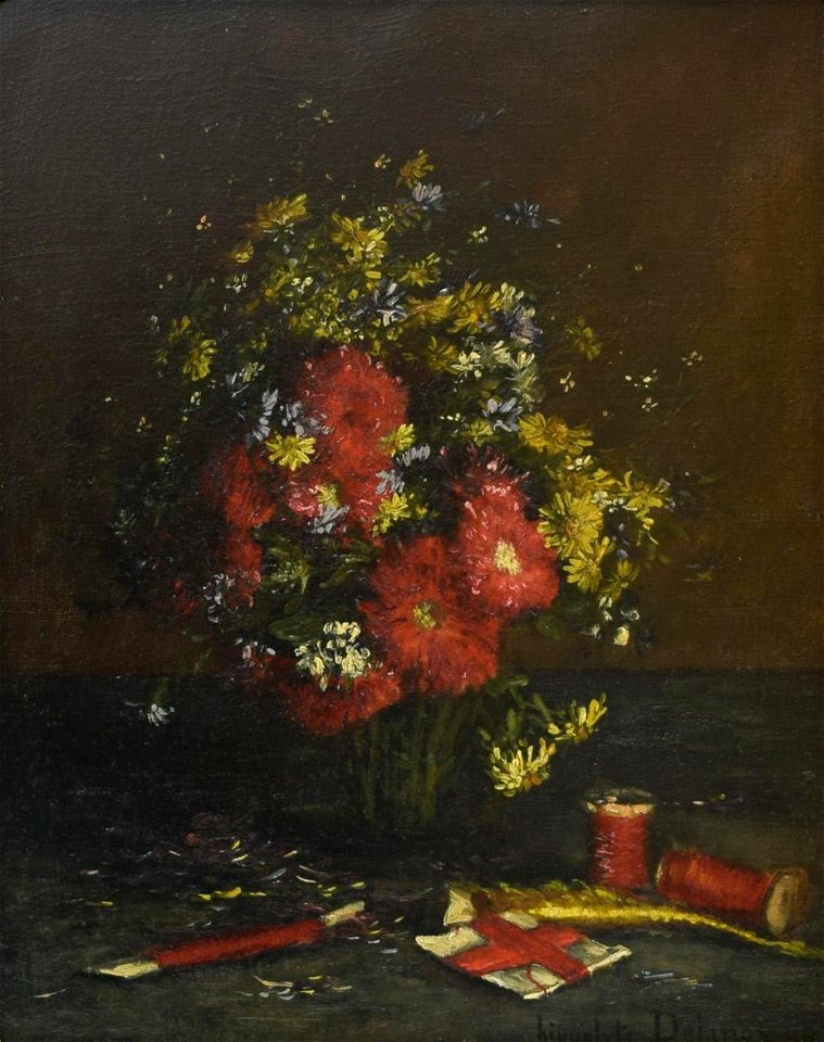 Hippolyte Pierre Delanoy - Flowers - Still Life - 1921.234.1 - Reading Public Museum