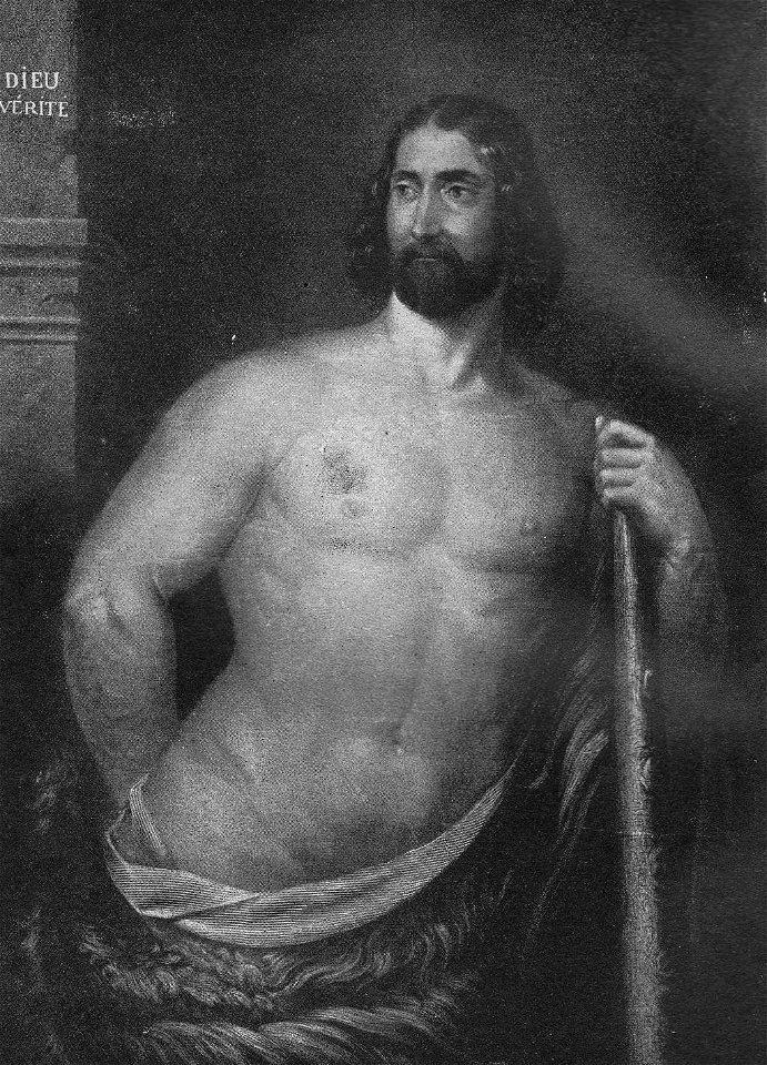 Hippolyte Triat portrait b&w