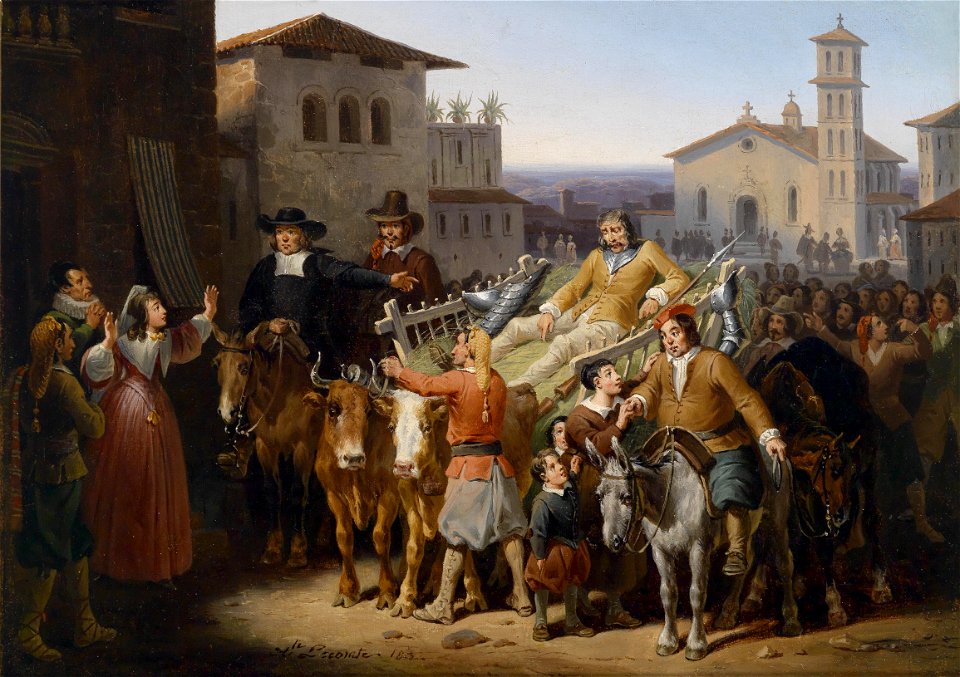 Hippolyte Lecomte Heimkehr des Don Quichotte
