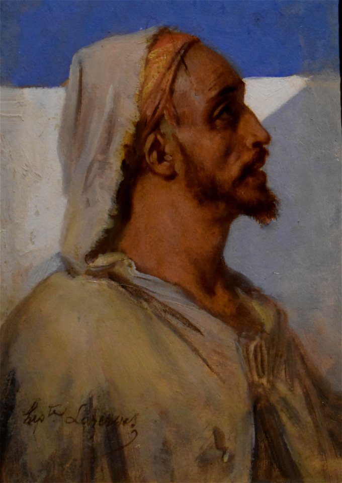 Hippolyte Lazerges - Portrait d'un arabe 02