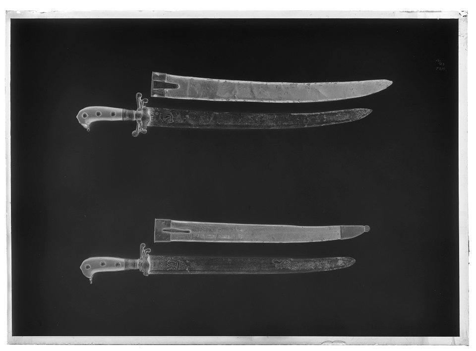 Hirschfängare - Livrustkammaren - 77543-negative