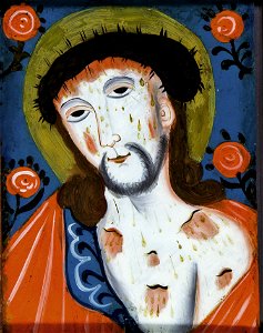 Hinterglasbild Ecce homo. Free illustration for personal and commercial use.