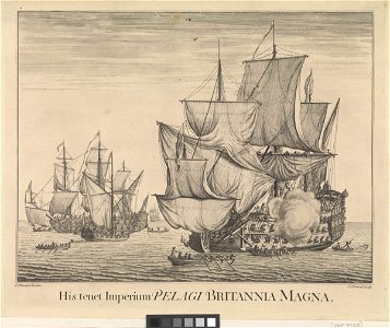 His tenet Imperium Pelagi Britannia Magna. Plate 11. Ships of 1721 1 RMG PW7928