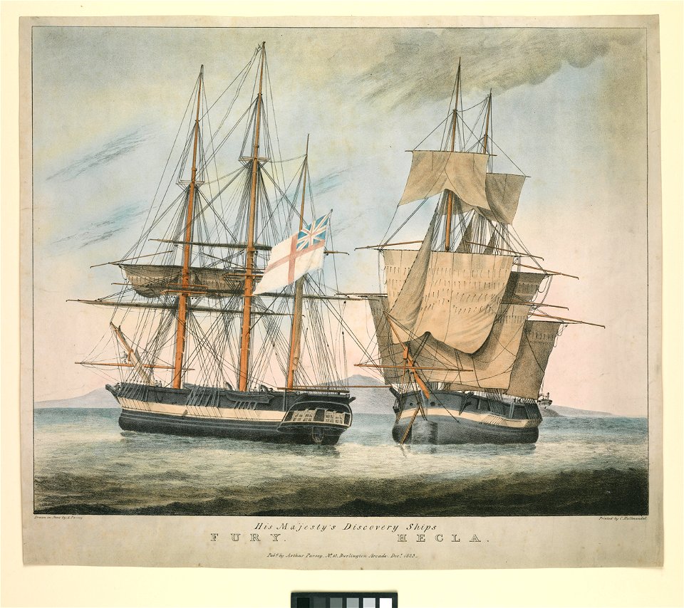 His Majesty's Discovery Ships Fury and Hecla RMG PY9224