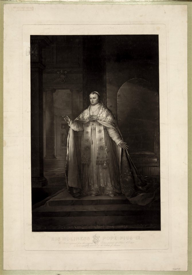 His holiness Pope Pius IX - painted by Joseph Ames ; engraved by H. W. Smith. LCCN2006677491