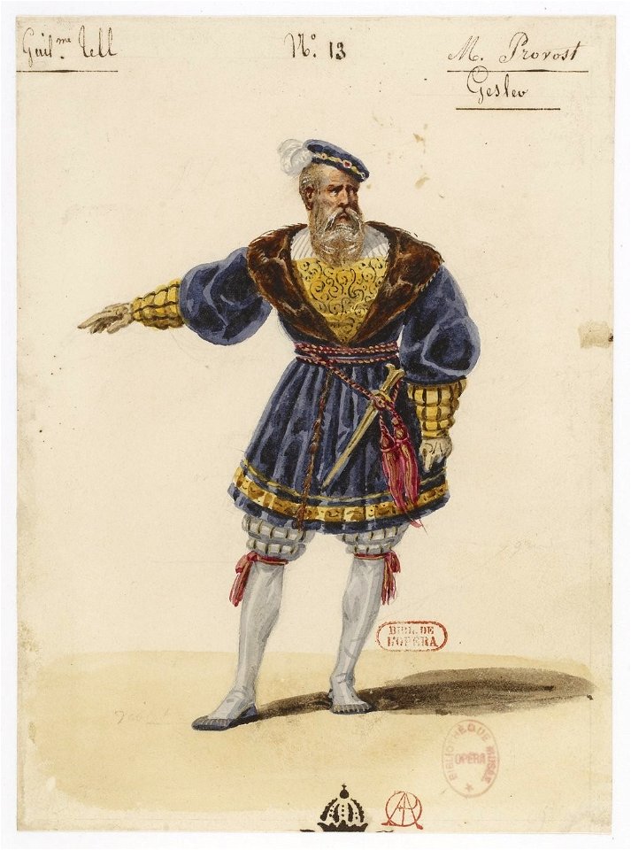 Hipollyte Lecomte - Guillaume Tell - No. 13 Gesler (M. Prévost)