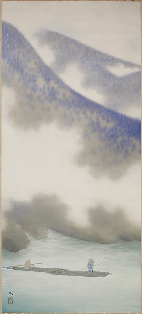 Hishida Shunsō - Fisherman in a Mist-Enshrouded Landscape - 1984.259 - Harvard Art Museums
