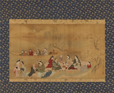 Hishikawa Moronobu, A Picnic, Edo period, Freer Gallery of Art