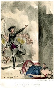 Histoire des Jésuites I p341 Sac de la Ville de l'Assomption par T Fragonard