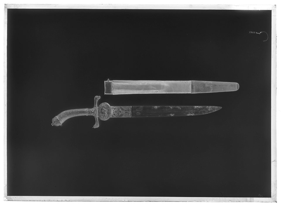 Hirschfängare - Livrustkammaren - 17620-negative