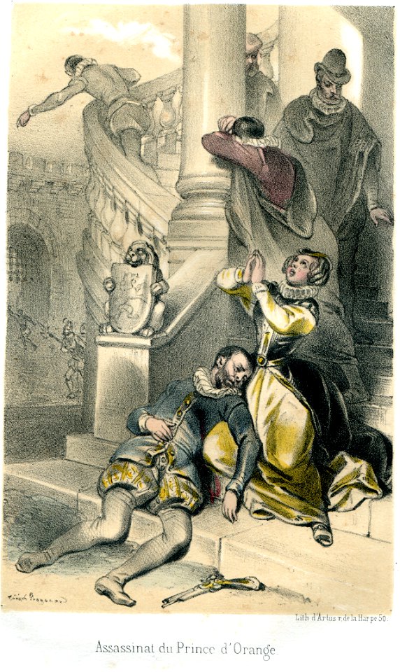 Histoire des Jésuites II p173 Assassinat du Prince d'Orange par T Fragonard