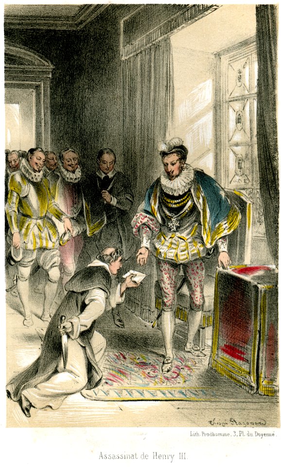 Histoire des Jésuites II p018 Assassinat de Henry III par T Fragonard