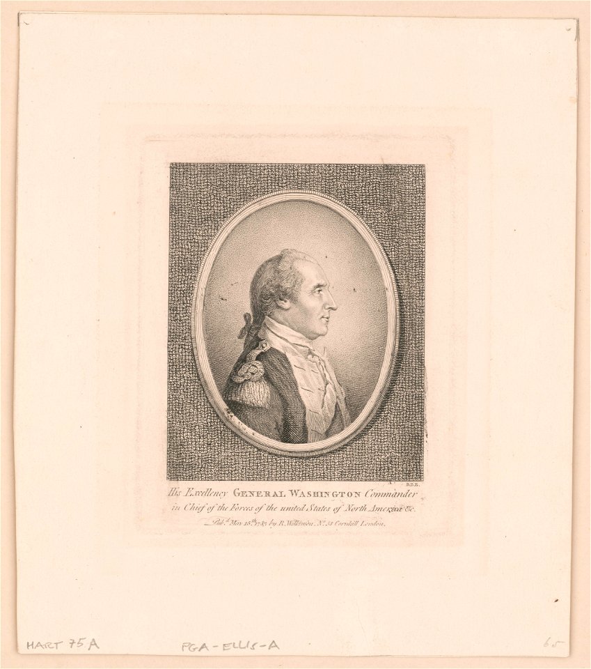 His excellency general Washington commander in chief of the forces of the united States of North America etc. - B.B.E. LCCN2012647510
