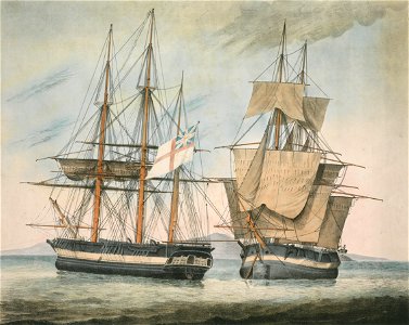 His Majesty's Discovery Ships Fury and Hecla RMG PY9224 (cropped)