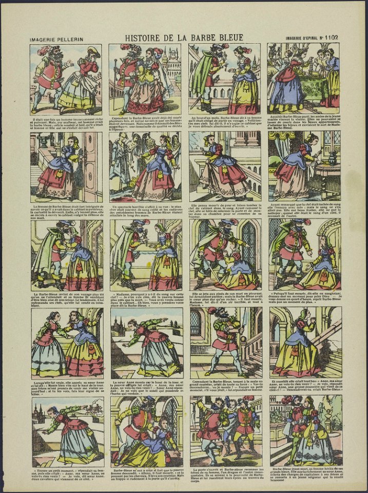 Histoire de la barbe bleue-Catchpenny print-Borms 0105
