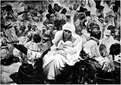Historical illustrations of Slavic nations, Svantovít Celebration (detail)
