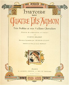 Histoire des Quatre Fils Aymon - Eugène Grasset - titre