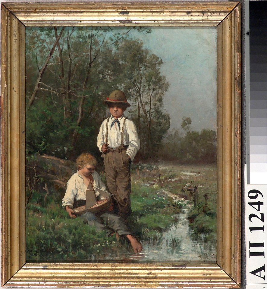 Hjalmar Munsterhjelm - Pienet laivamiehet - A II 1249 - Finnish National Gallery