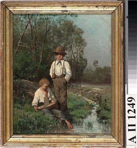 Hjalmar Munsterhjelm - Pienet laivamiehet - A II 1249 - Finnish National Gallery