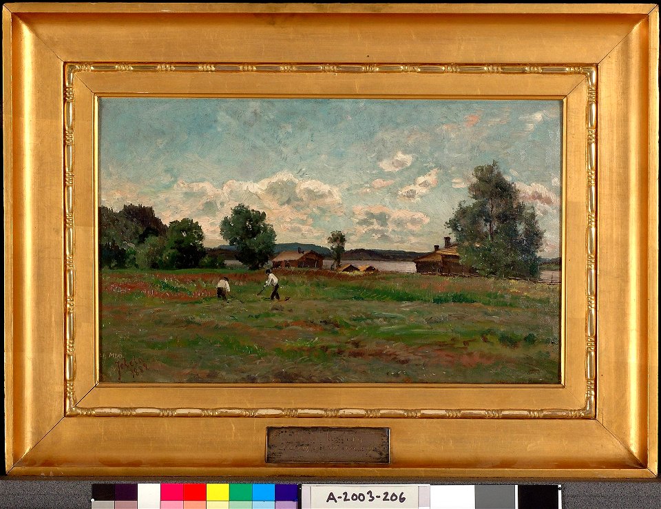 Hjalmar Munsterhjelm - Jokela Tuuloksessa - A-2003-206 - Finnish National Gallery