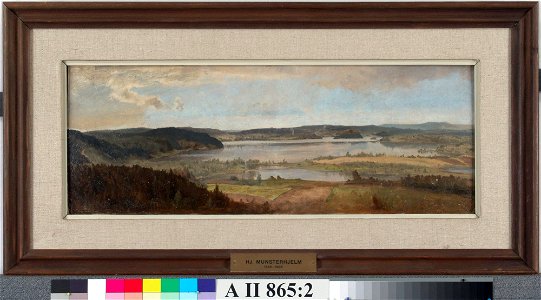 Hjalmar Munsterhjelm - Lake Landscape, Study - A II 865-2 - Finnish National Gallery