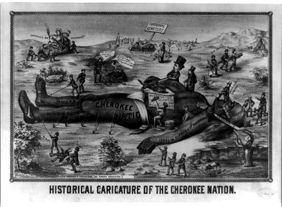 Historical caricature of the Cherokee nation LCCN2008661841