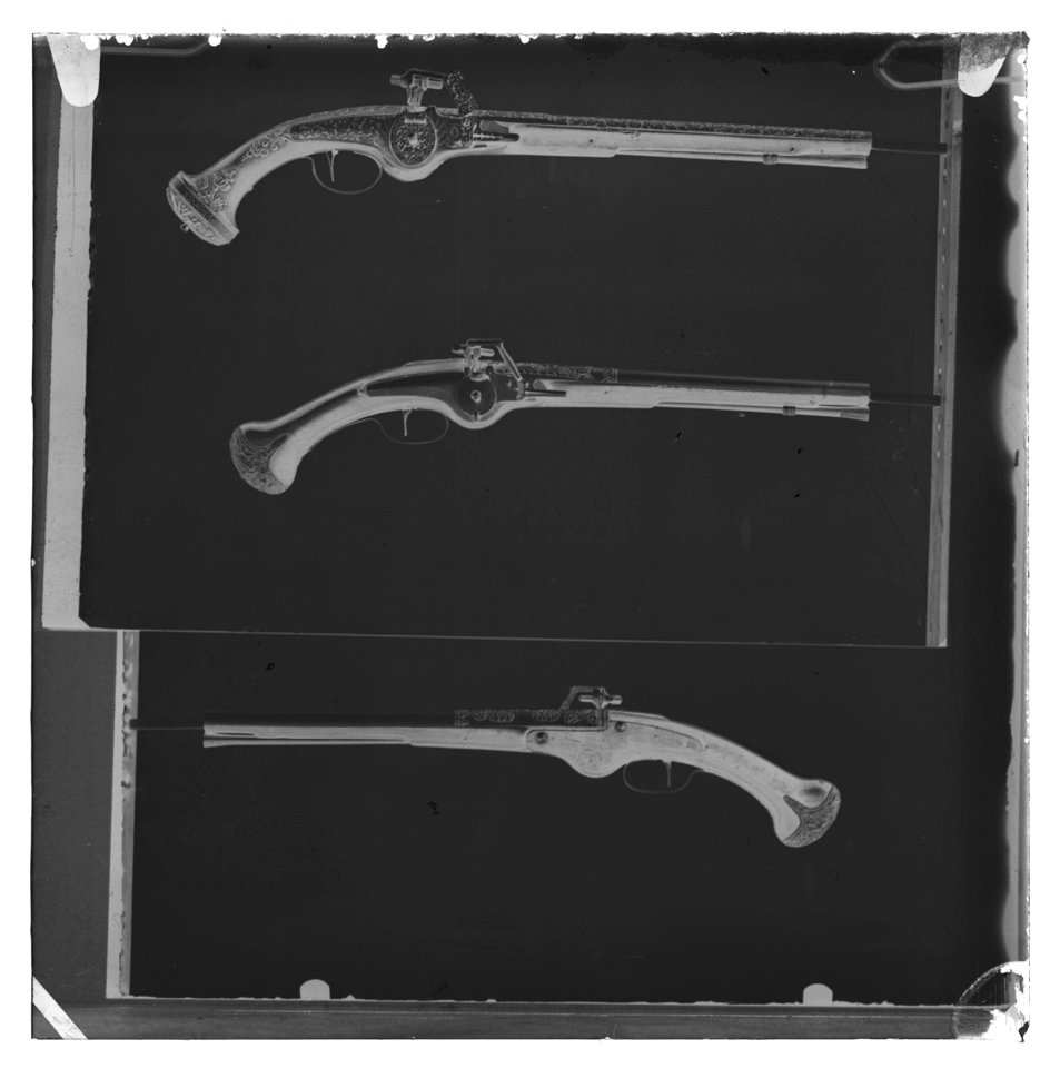 Hjullåspistol, Nederländerna ca 1655-1660 - Livrustkammaren - 79382-negative