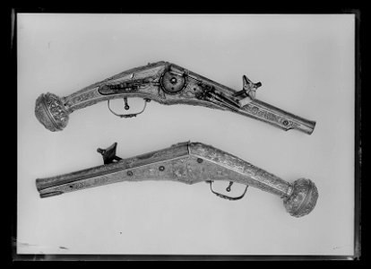 Hjullåspistol, poffert, Braunschweig, 1500-talets slut. Krigsbyte från Mitau 1621 - Livrustkammaren - 60391