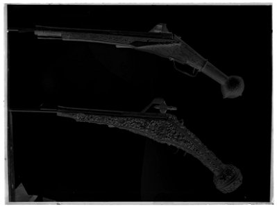 Hjullåspistoler - Livrustkammaren - 17121-negative