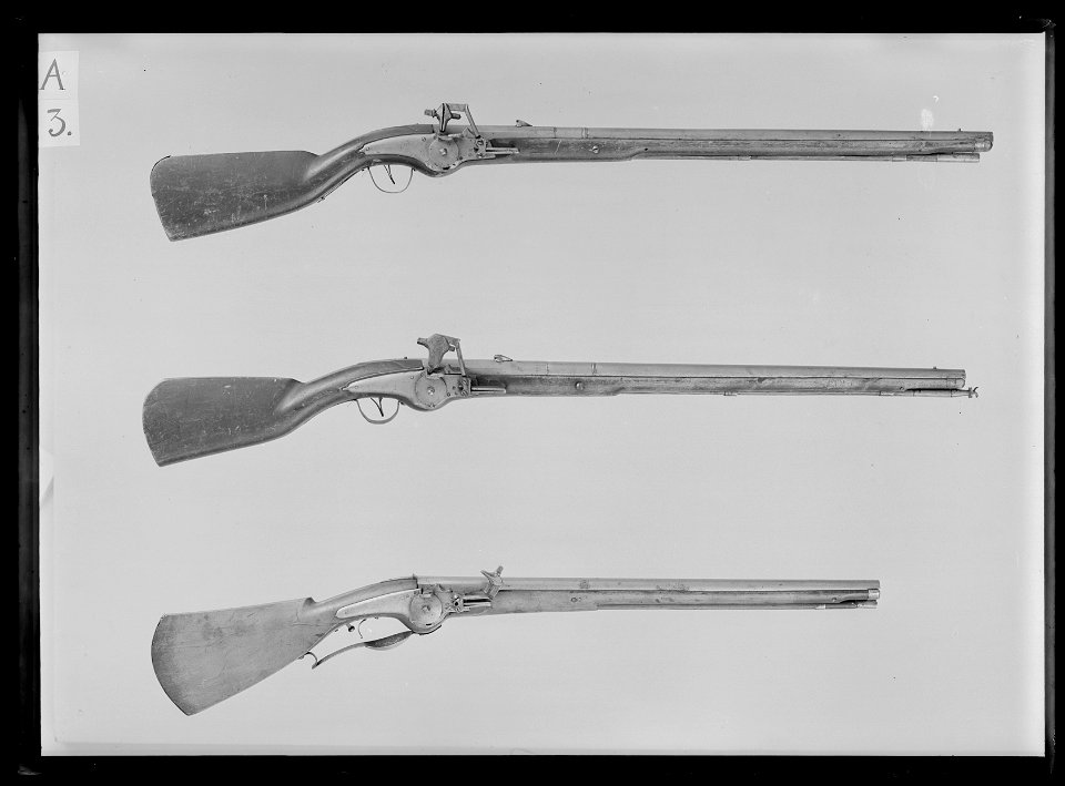 Hjullåskarbin, Sverige, 1680-tal, med drag överensstämmande med karbin m:1683 och 1696, enl. inv - Livrustkammaren - 26499