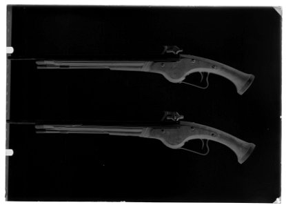 Hjullåspistoler - Livrustkammaren - 25974-negative