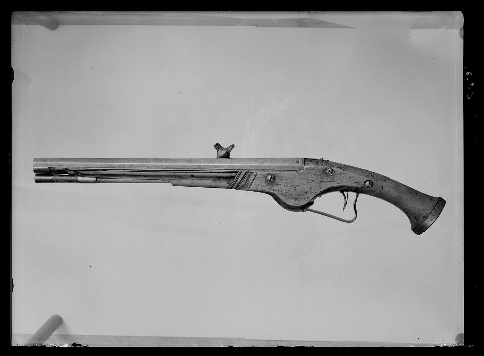 Hjullåspistol, Holland eller Baltikum ca 1630. Gustav II Adolfs pistoler vid Lützen 1632 - Livrustkammaren - 77988