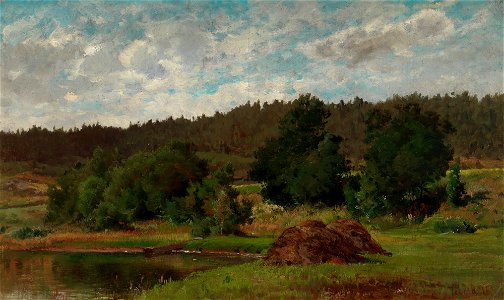 Hjalmar Munsterhjelm - Lakeside Landscape - A II 1174 - Finnish National Gallery