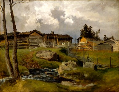 Hjalmar Munsterhjelm - Before the Thunderstorm - A II 1170 - Finnish National Gallery