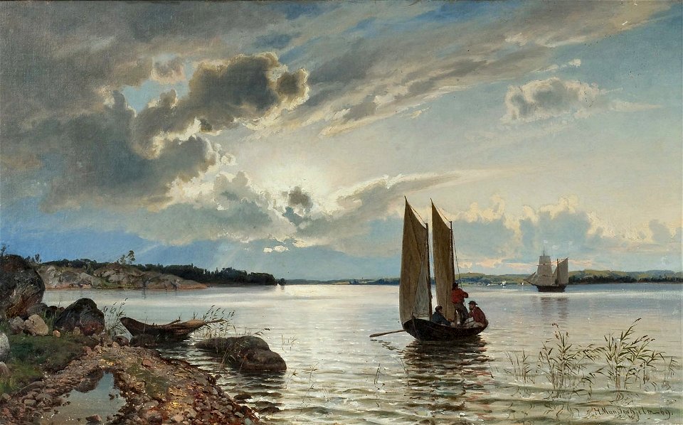 Hjalmar Munsterhjelm - Evening Ambiance, Fishermen