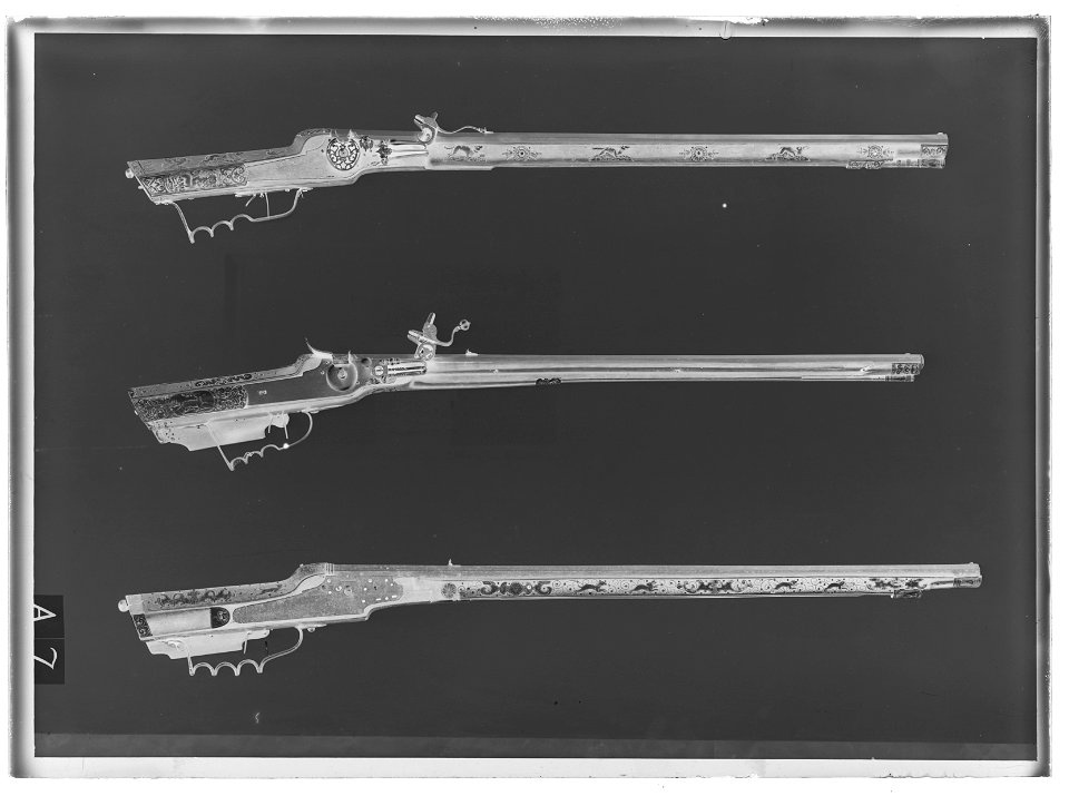 Hjullåsstudsare, 1600-talets början - Livrustkammaren - 35111-negative