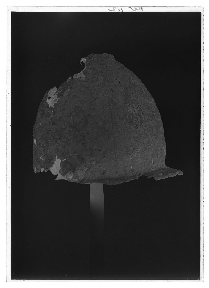 Hjälm, bacinetto - Livrustkammaren - 61218-negative