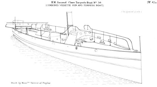 HM Second Class Torpedo Boat No. 50 - Brassey's Naval Annual 1888-9