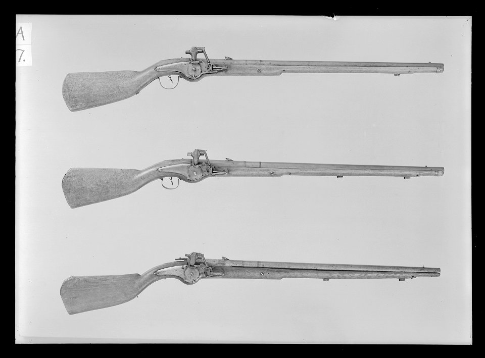 Hjullåskarbin, Sverige, 1680-tal, med drag överensstämmande med karbin m:1683 och 1696, enl - Livrustkammaren - 60740