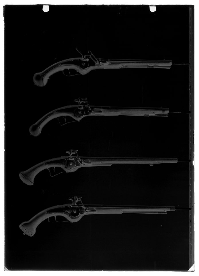 Hjullåspistoler - Livrustkammaren - 34537-negative