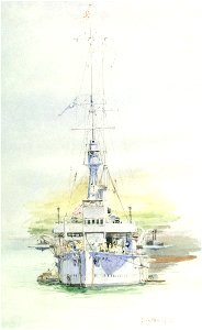 HMS 'Southampton', as flagship of the 7th Light Cruise Squadron RMG PW1814