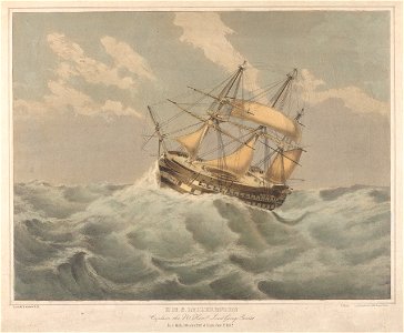 HMS 'Bellerophon' (1824), 50 Miles ESE of Malta, 1 Feb 1852 RMG PY0802