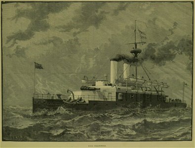 HMS Collingwood, Steel Armour-Plated Barbette Ship - ILN 1885