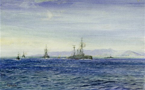 HMS 'Albemarle' in the Moray Firth RMG PW1766