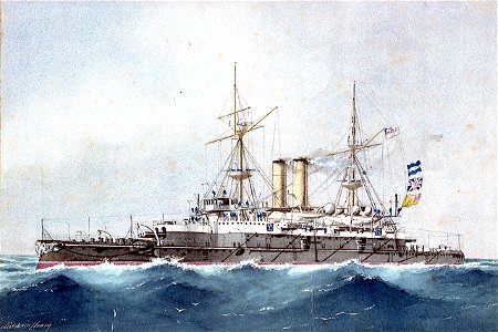 HMS Hood, Commander F T Hamilton 1893-97 PU9744