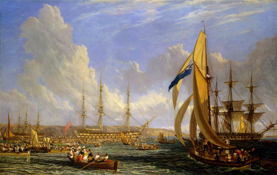 HMS Bellerophon and Napoleon