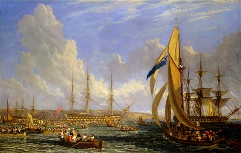 HMS Bellerophon and Napoleon