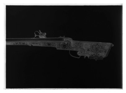 Hjullåsstudsare, Danzig ca 1609-1610 - Livrustkammaren - 78268-negative