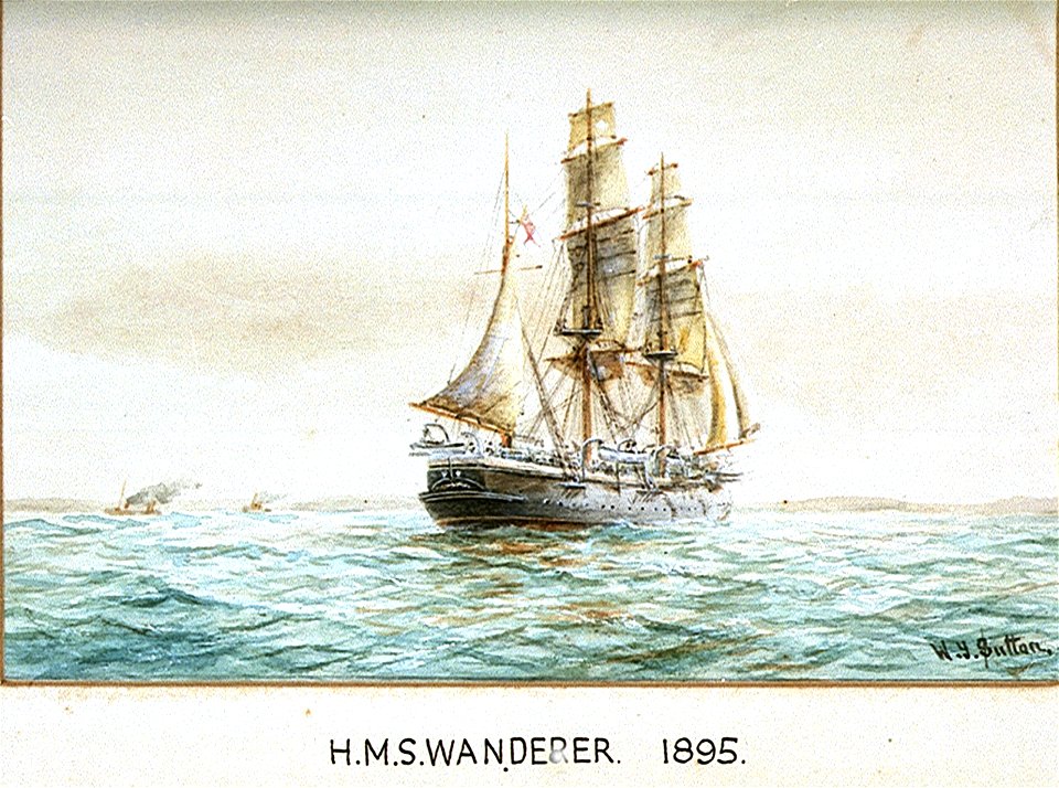 HMS Wanderer, 1895 RMG PU0297 - Free Stock Illustrations | Creazilla