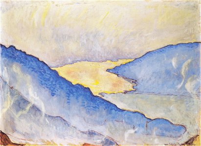 Hodler - Abendnebel am Thunersee - 1908